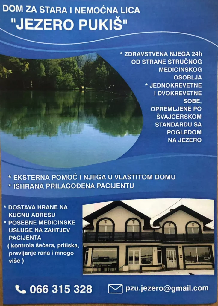 Dom za stara i nemoćna lica “Jezero Pukiš”